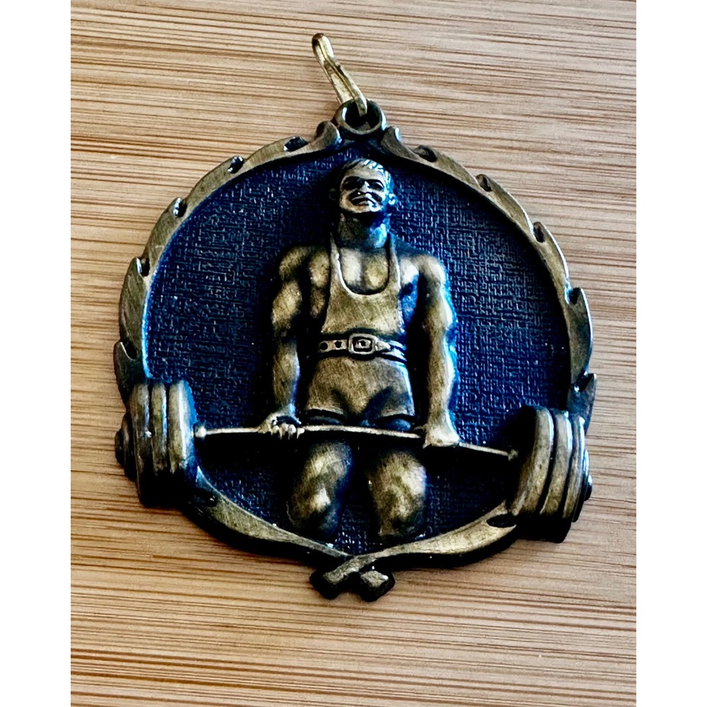 Vintage 1998 WNPF Lifetime Lifter of the Year Weightlifting Medal Pendant PDU
